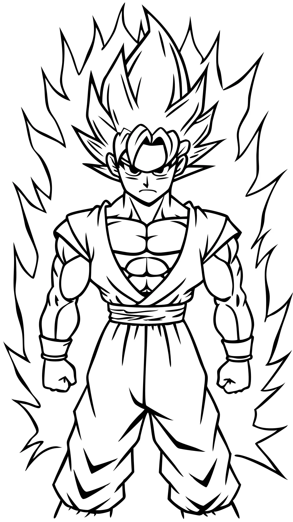 dragon ball z coloring pages goku super saiyan